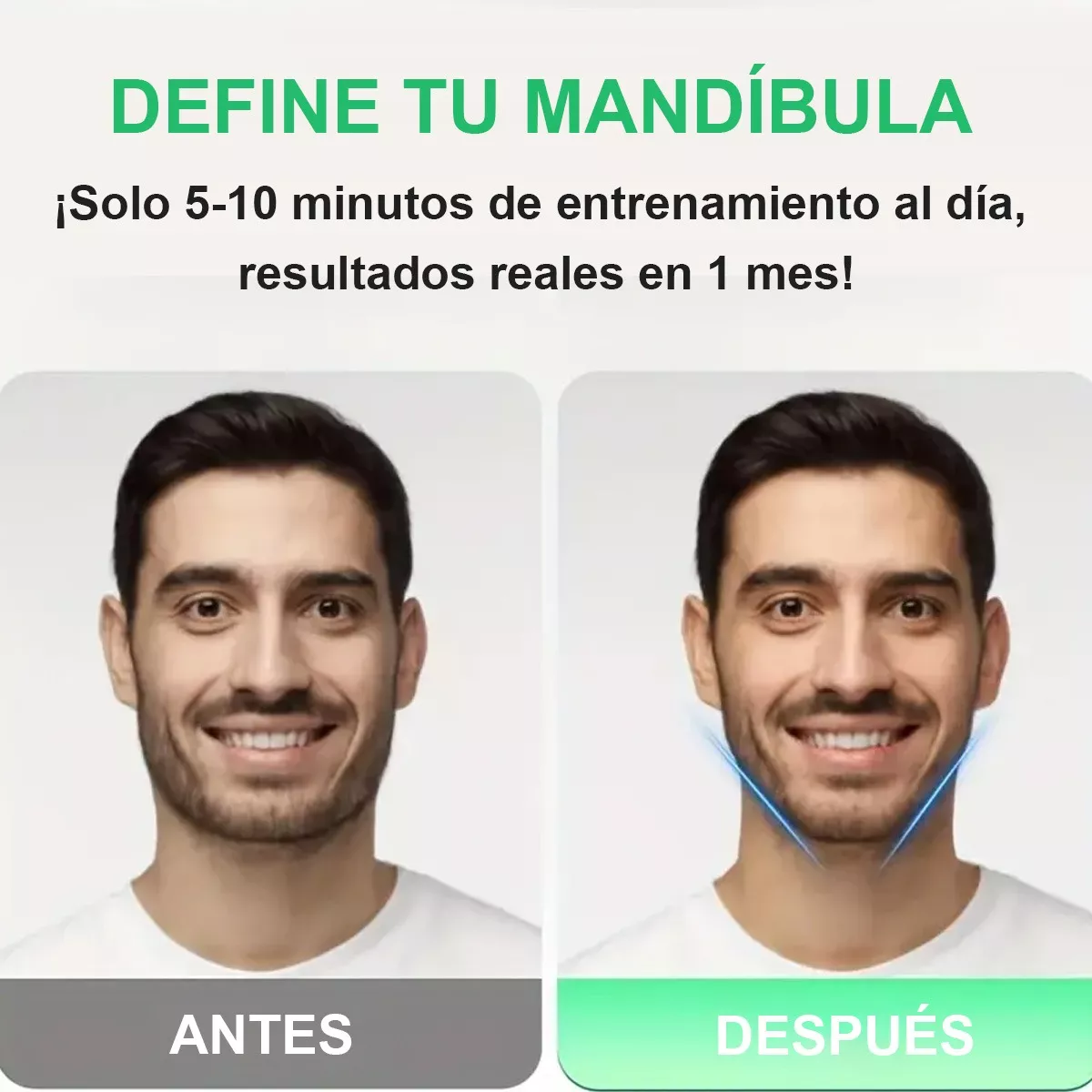 Set Entrenador De Barbilla Cara Y Cuello 3 Piezas