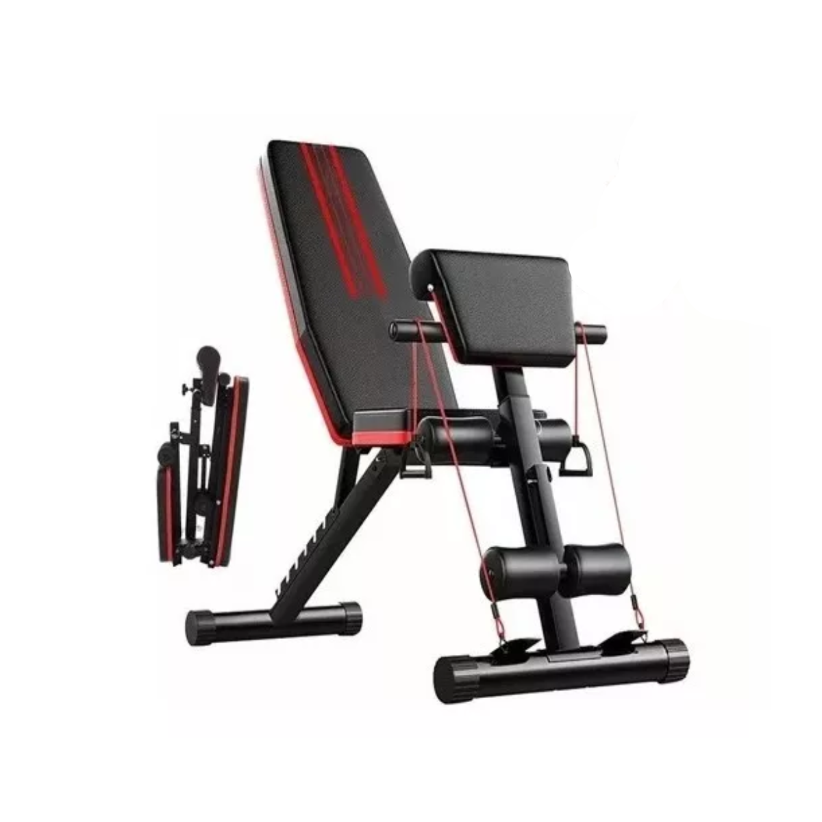 Banco Pesas Multiposiciones Plegable Ajustable Gym Ejercicio