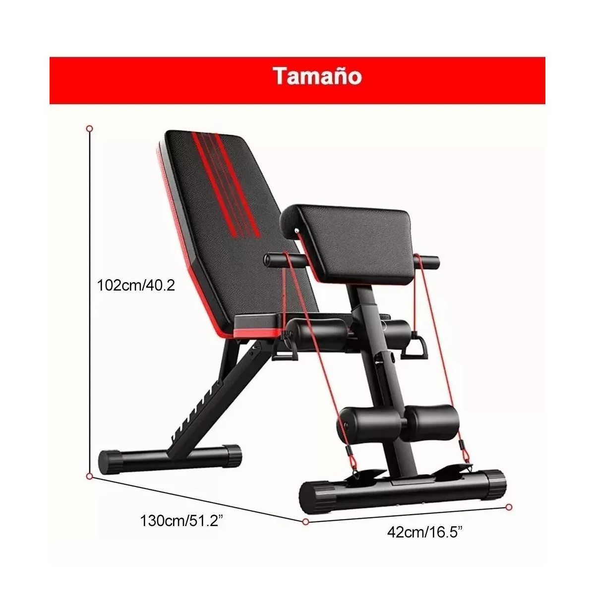 Banco Pesas Multiposiciones Plegable Ajustable Gym Ejercicio