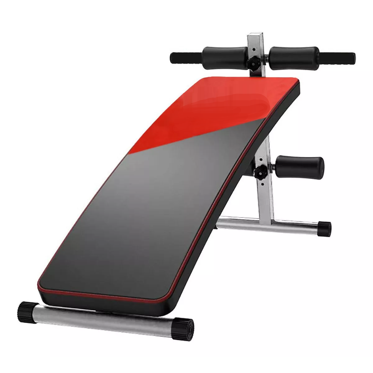 Banca Para Abdominales Color Negro c/Rojo