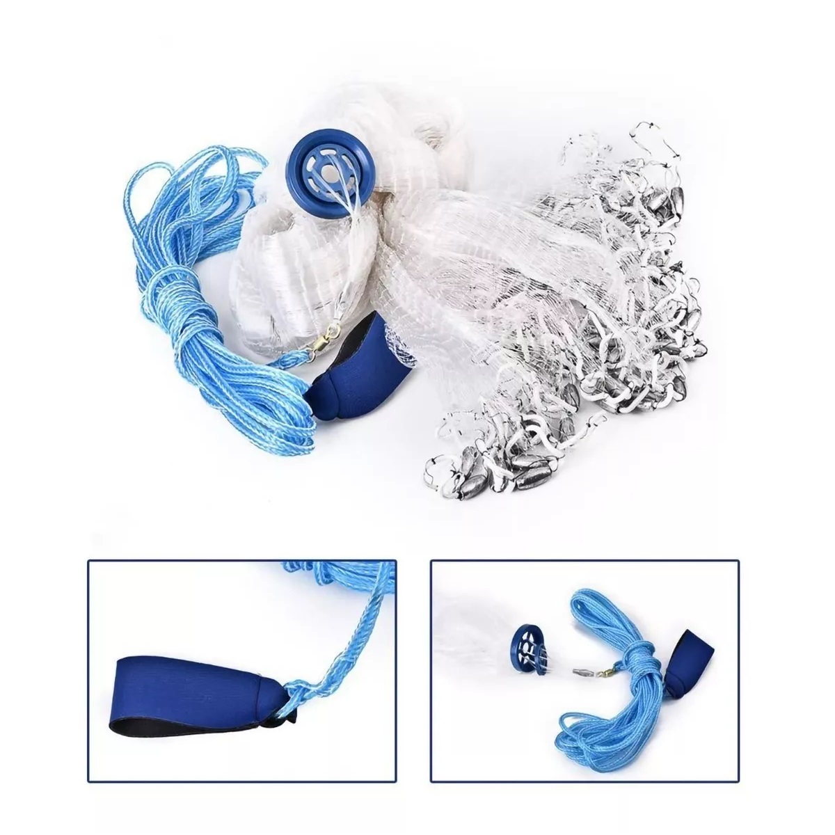 Red De Pesca De Agua Salada, Abre 4.80m, Atarraya Camaronera