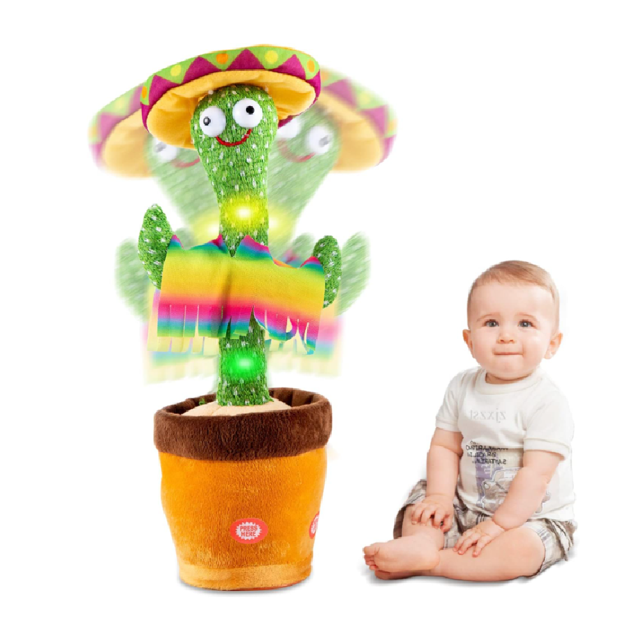 Cactus Bailarín Peluche Felpa Juguete Para Niños Recargable