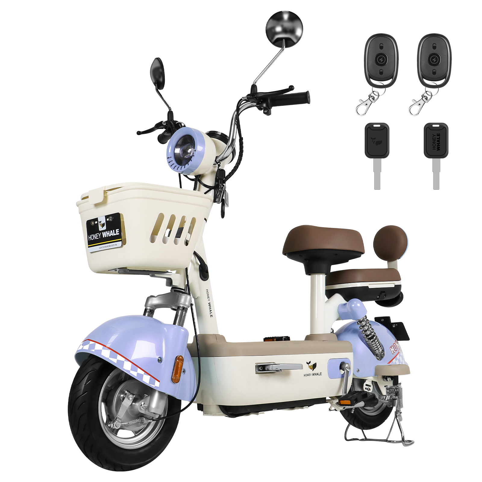 Motobici Eléctrica Honey Whale U4S Morado.