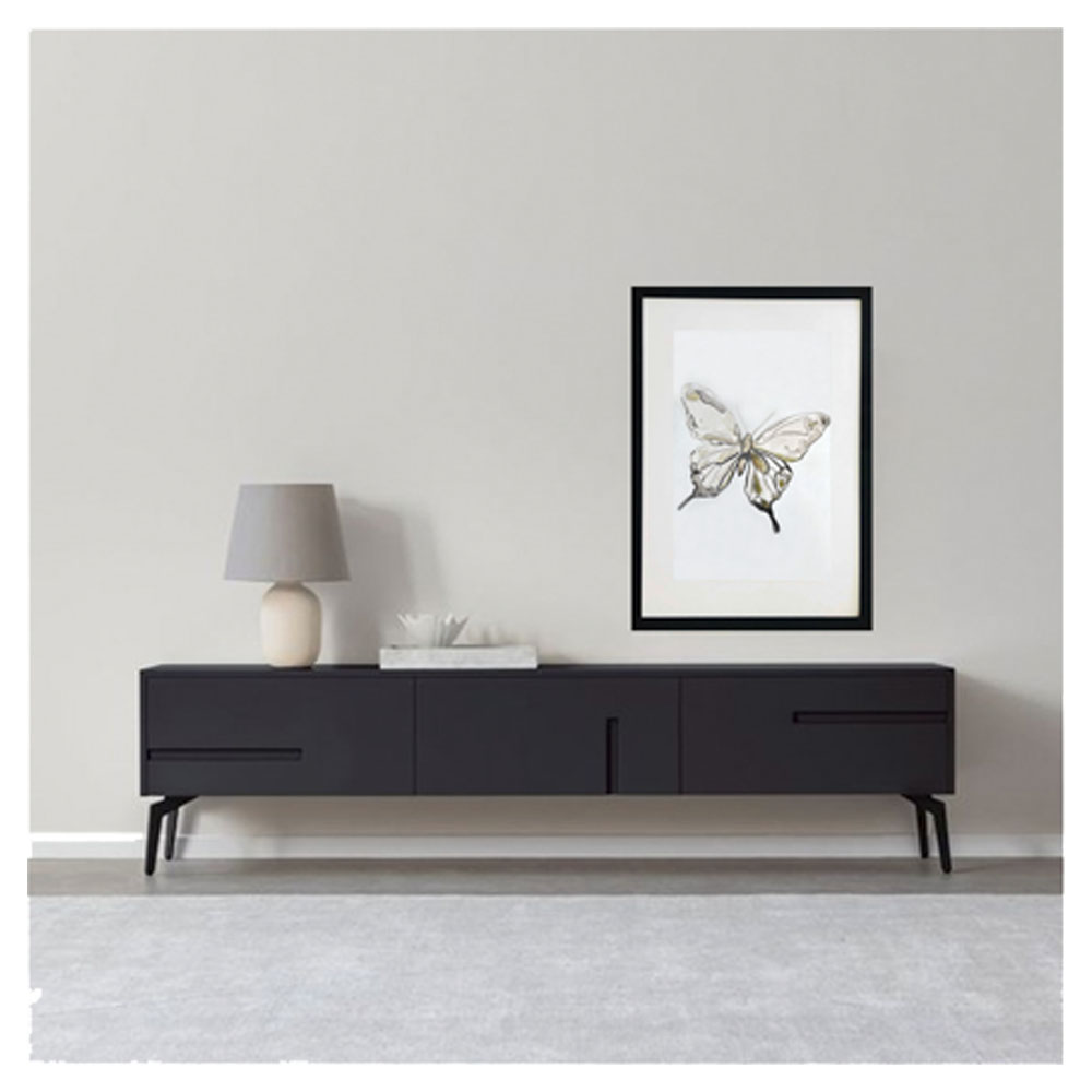 Cuadro decorativo de mariposa pintado 100% a mano enmarcado con marco de madera y vidrio. Técnica: Acrílico sobre papel