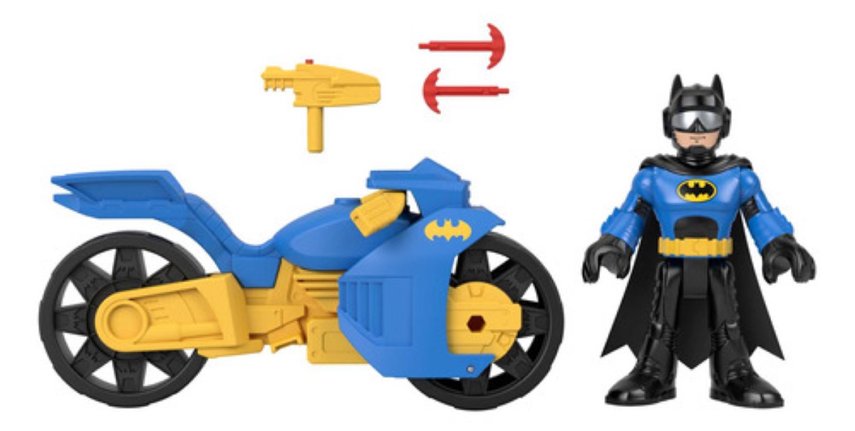 Imaginext Dc Super Friends Figura Batimoto Xl Y Batman azul