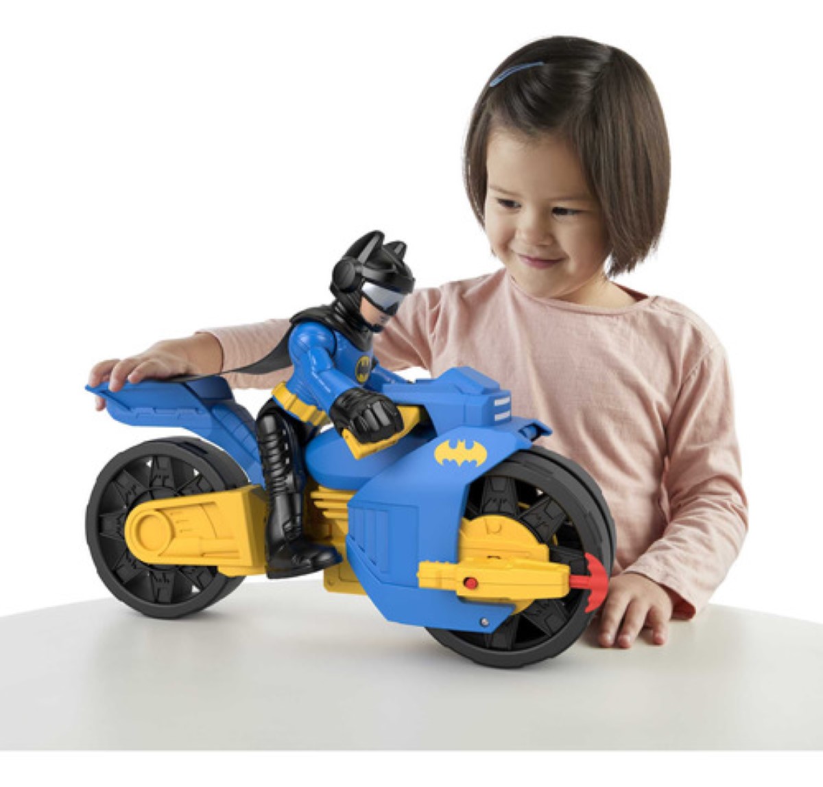 Imaginext Dc Super Friends Figura Batimoto Xl Y Batman azul