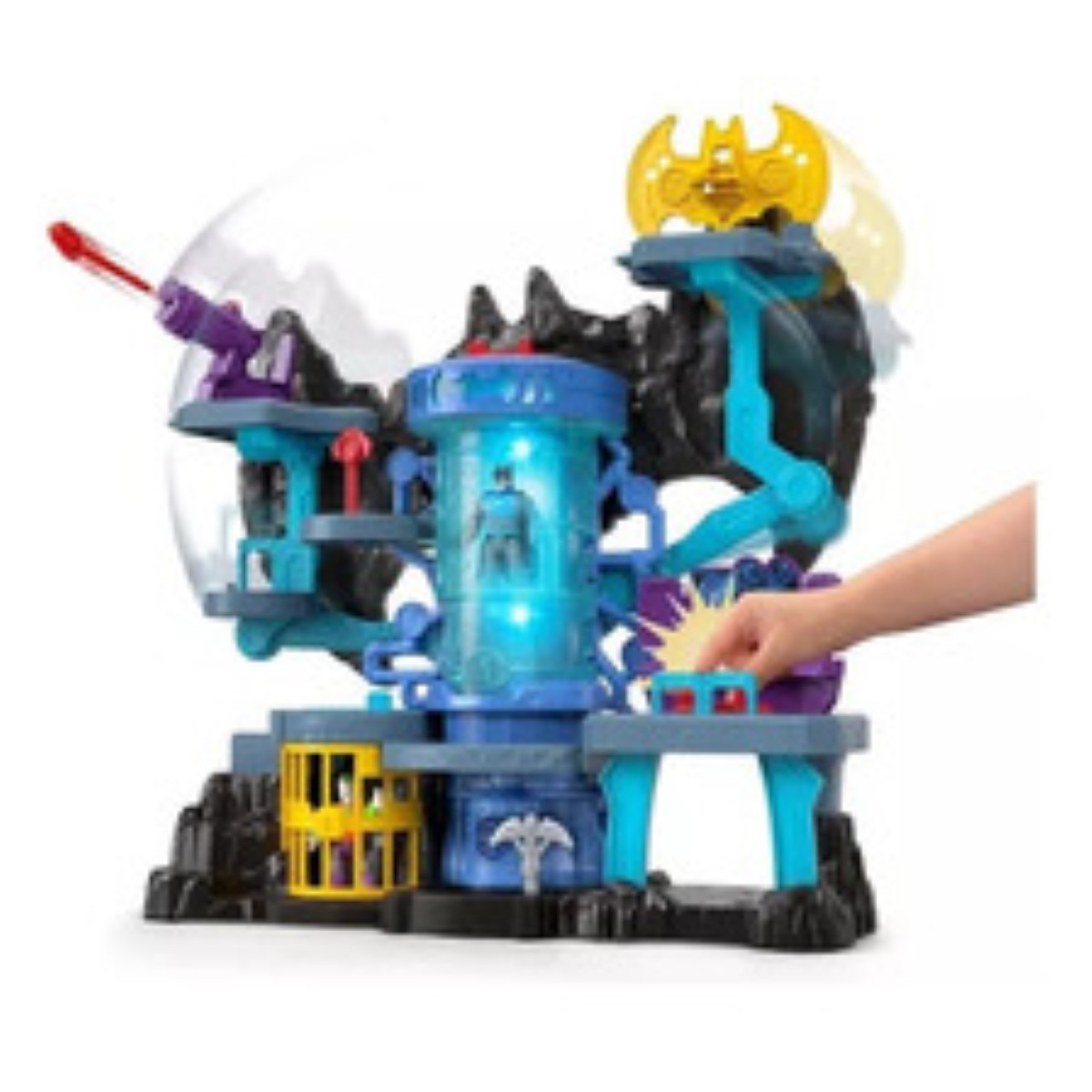 Imaginext Dc Super Friends Baticueva Bat-tech azul