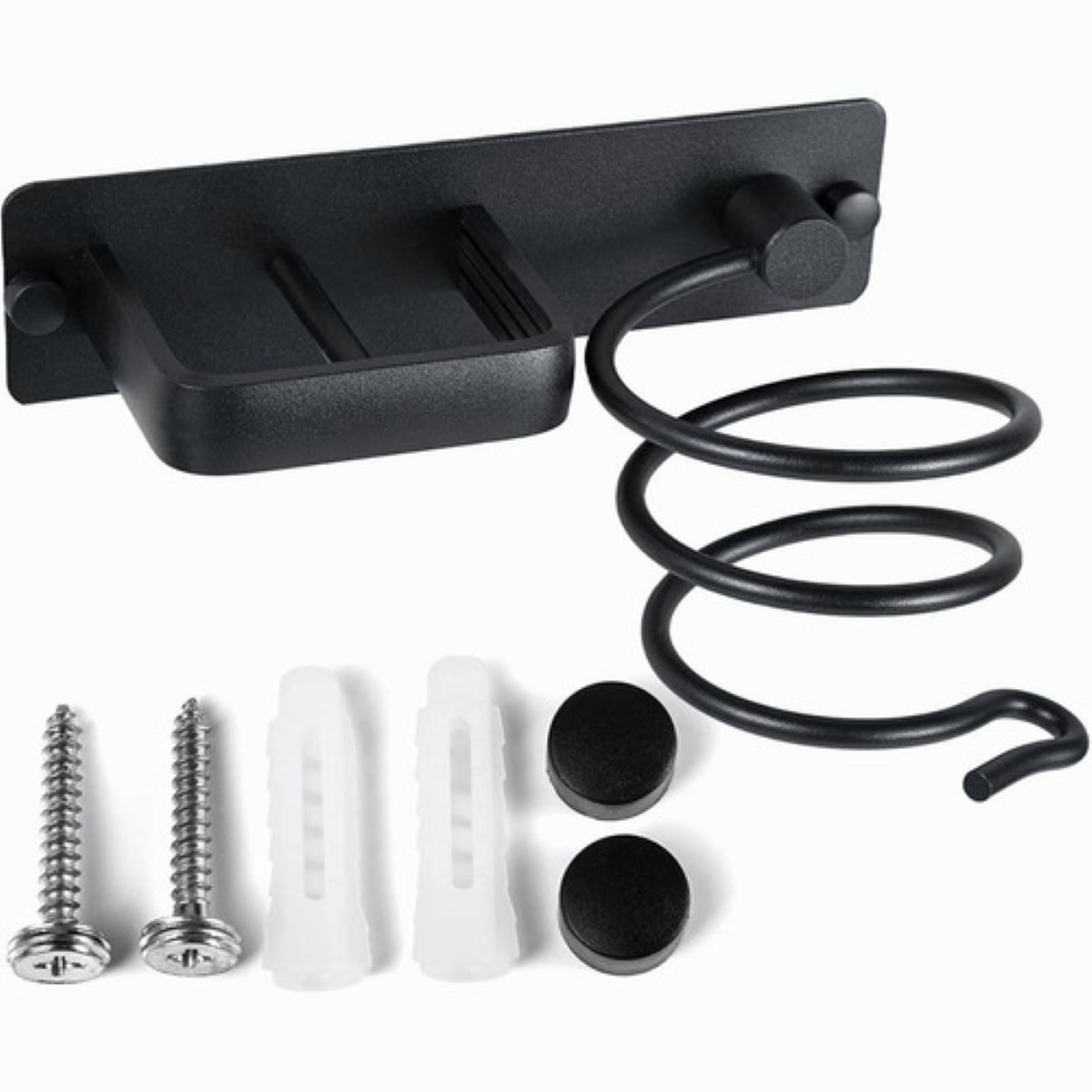 Soporte Para Secadora Plancha Pelo Alisador Baño Montaje NEGRO