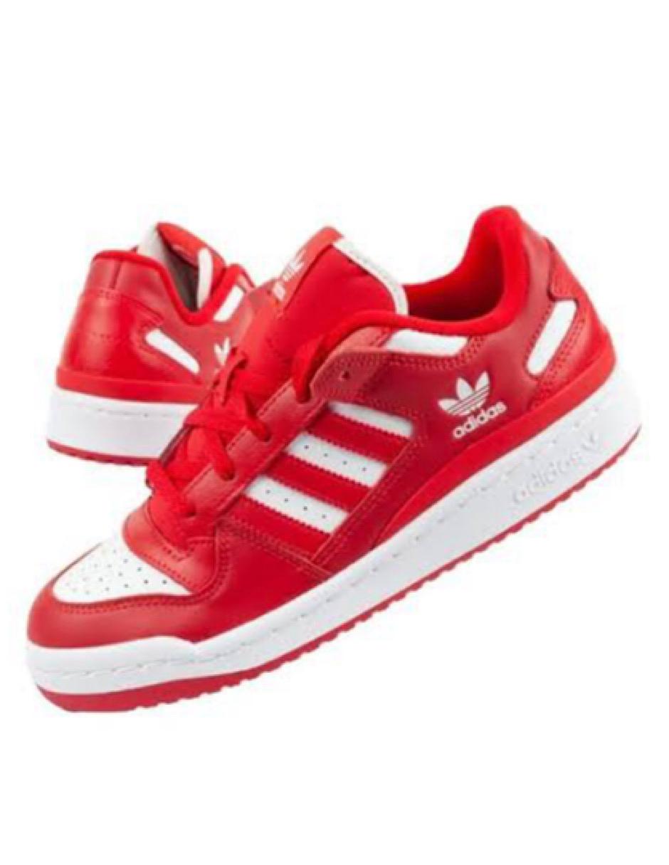 TENIS ADIDAS FORUM LOW CL ROJO CON BLANCO