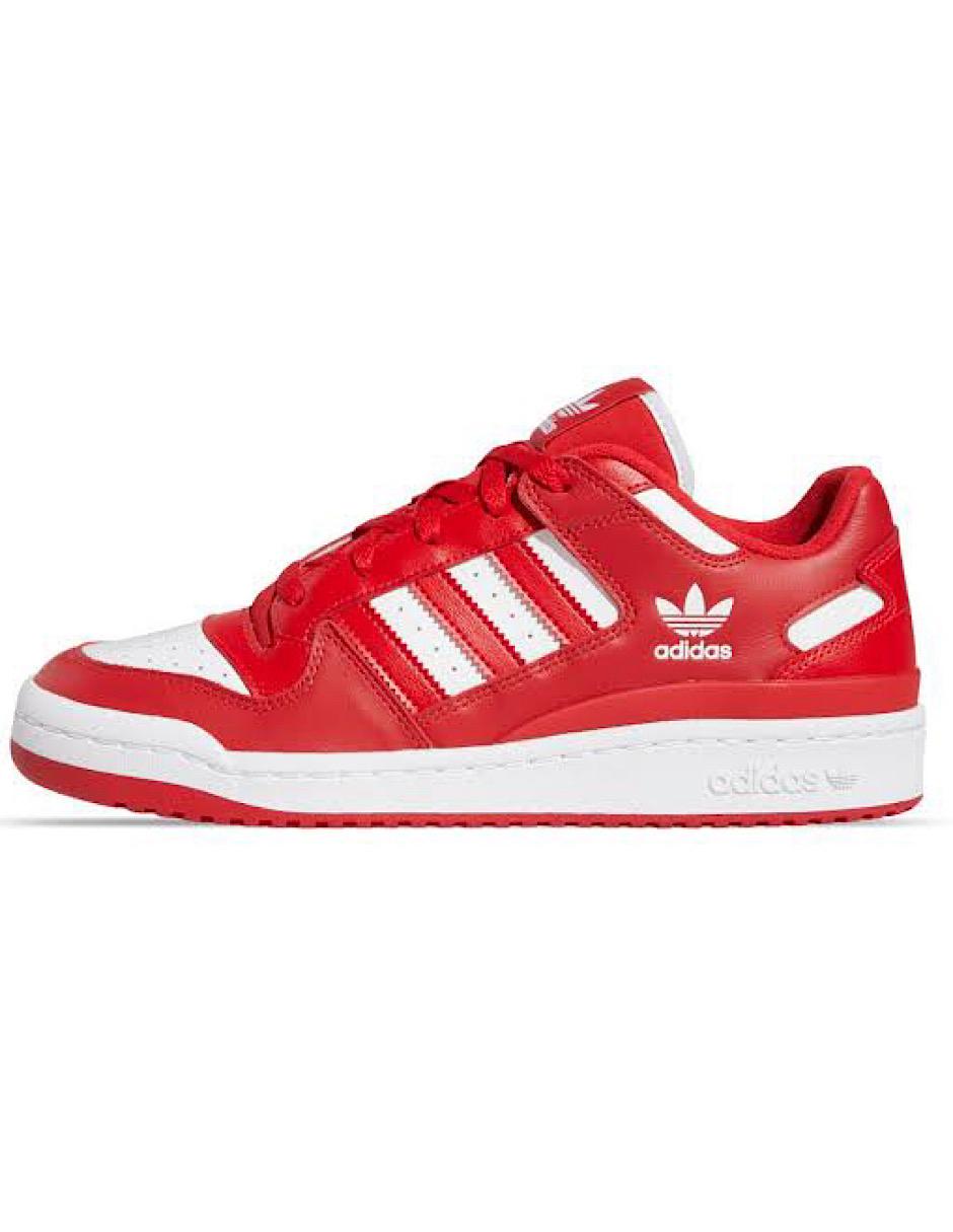 TENIS ADIDAS FORUM LOW CL ROJO CON BLANCO