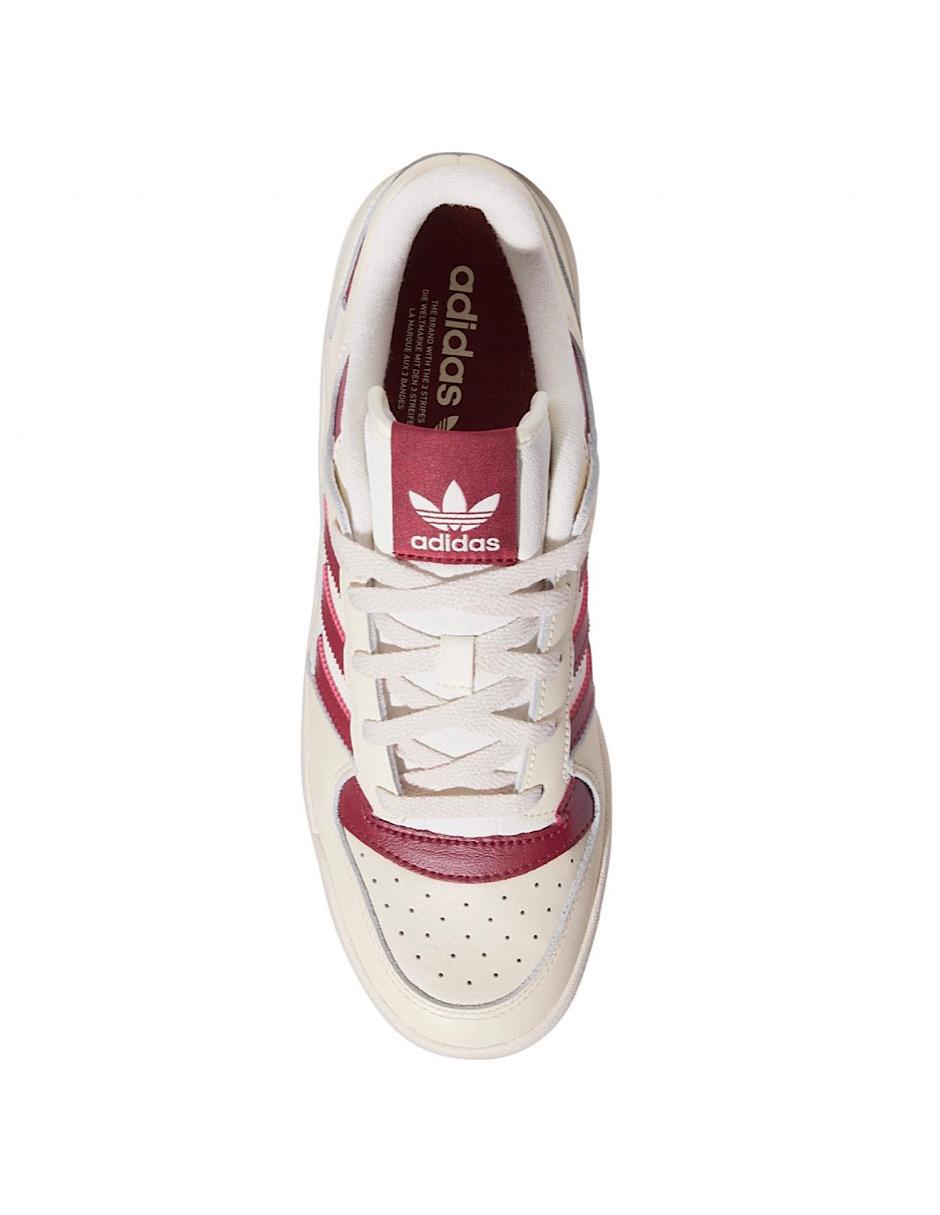 TENIS ADIDAS FORUM LOW CL BEIGE CON VINO