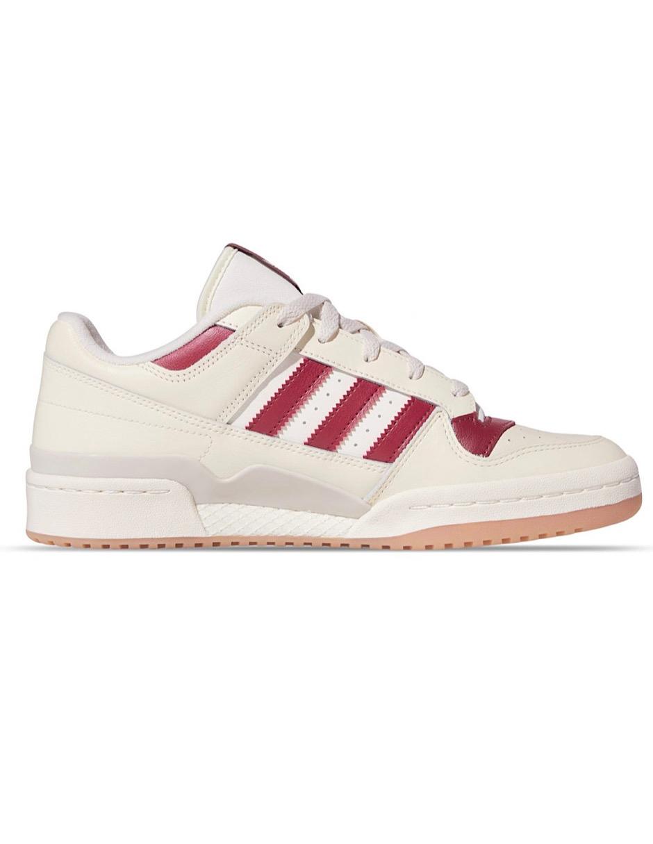 TENIS ADIDAS FORUM LOW CL BEIGE CON VINO