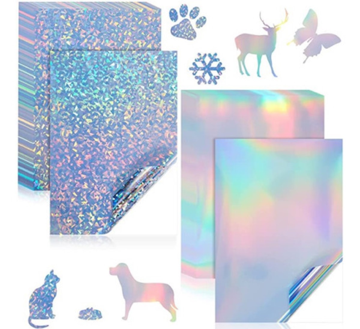 50 Hojas Vinil Imprimible Adhesivo Inkjet Holográfico