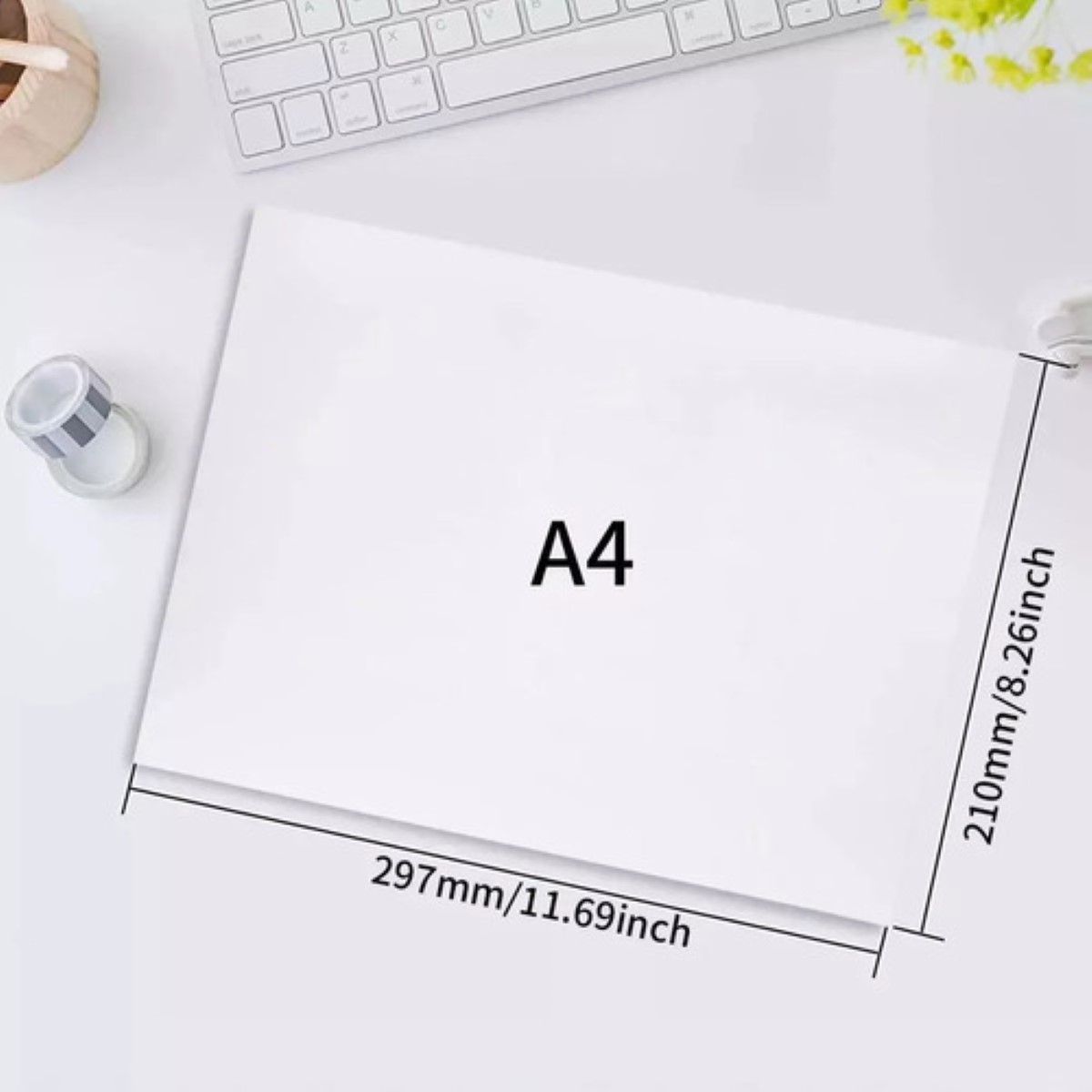 50 Hojas Vinil Imprimible Adhesivo Inkjet semitransparente