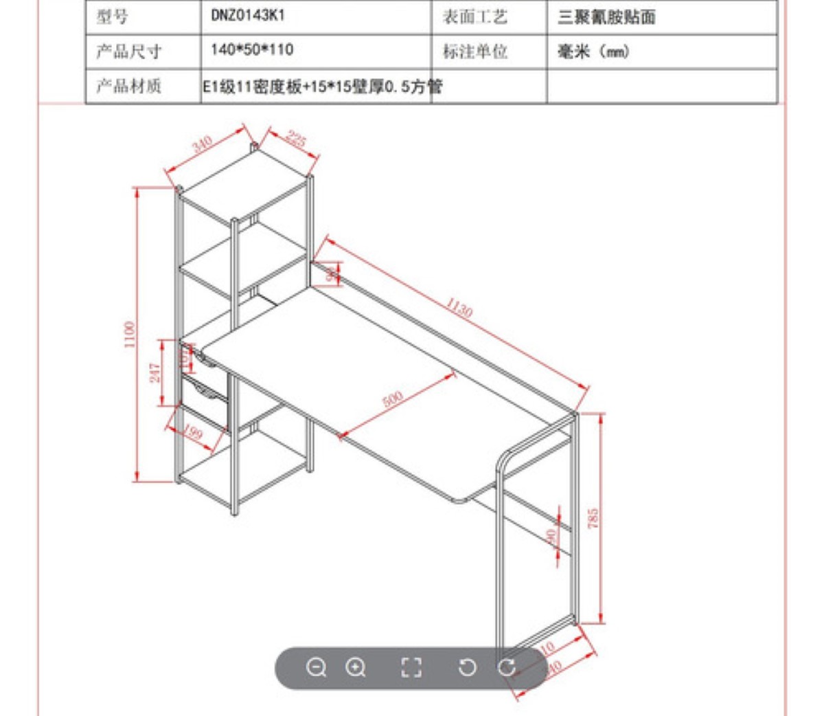 Escritorio Librero Ejecutivo Para Computadora Diseño Moderno Blanco