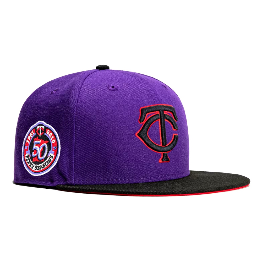 Gorra New Era 59fifty Minnesota Twins 7 3/8 50 Seasoms Morada 1403936