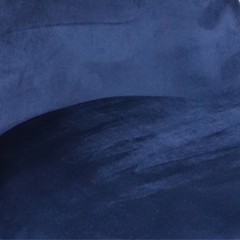 Set de Comedor Armable Moderno Mesa de Madera y 4 Sillas en Terciopelo Azul