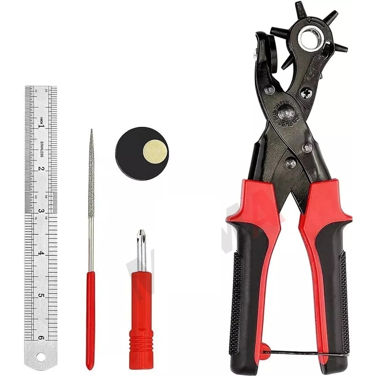 Kit Pinza Sacabocados Ojilladora Perforadora Para Cinturón