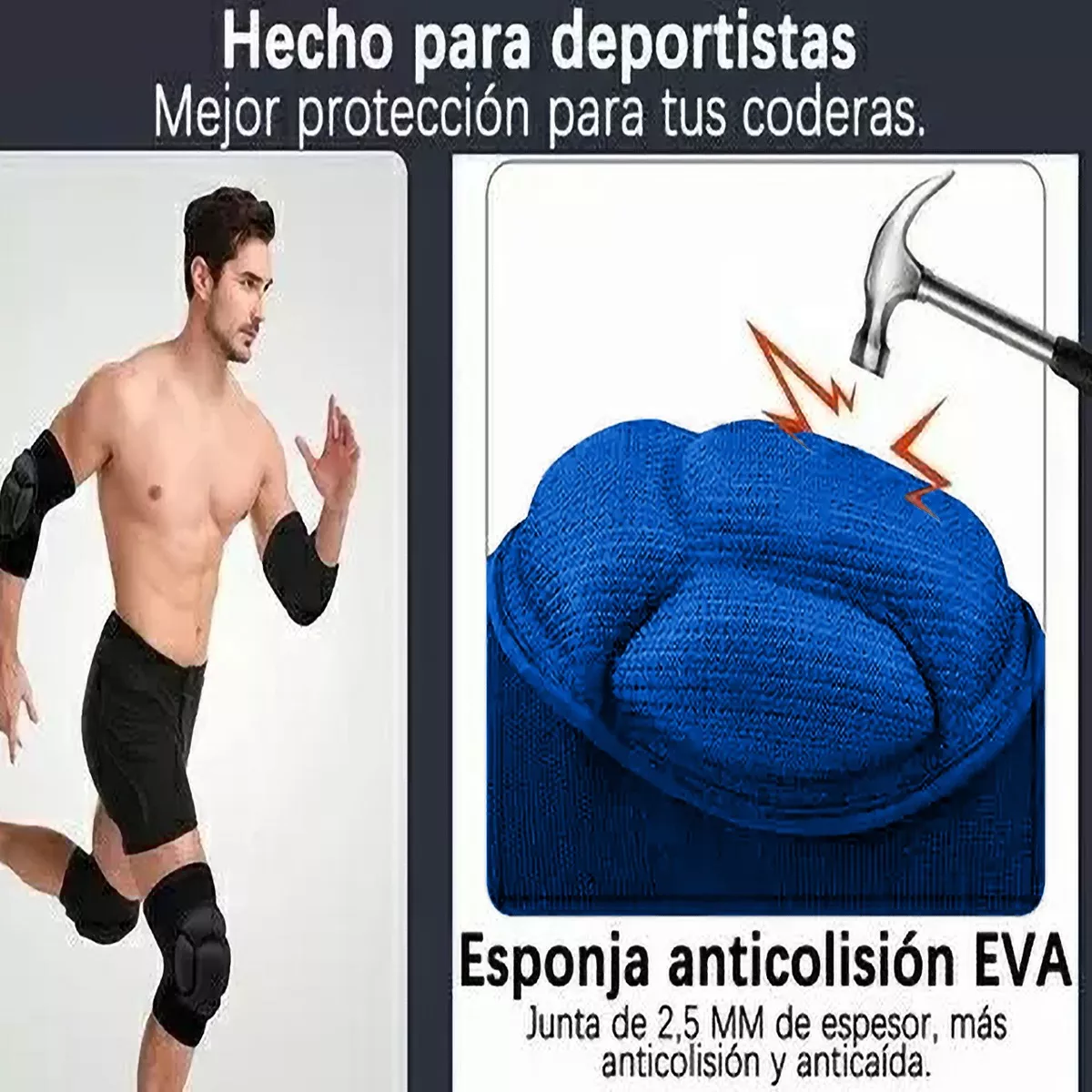 Rodilleras Deportivas Para Vóleibol, Baloncesto O Baile Azul G