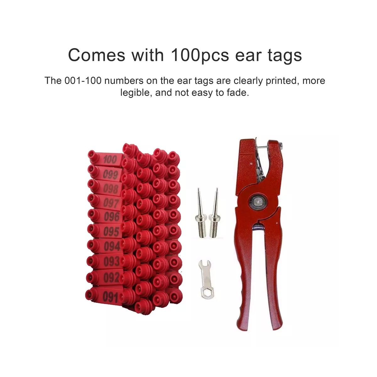 Pinzas Para Marcar Orejas Para Porcino, Bovino Y Ovino Verde