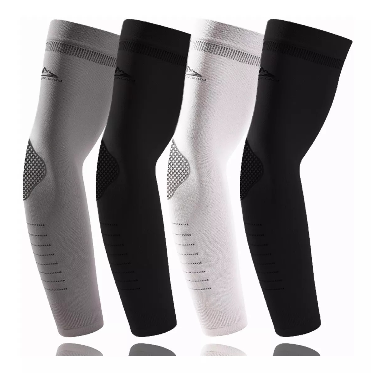 Set Mangas Para Brazos Deportivas Ciclismo Uv Protección 4 Pares Multicolor 