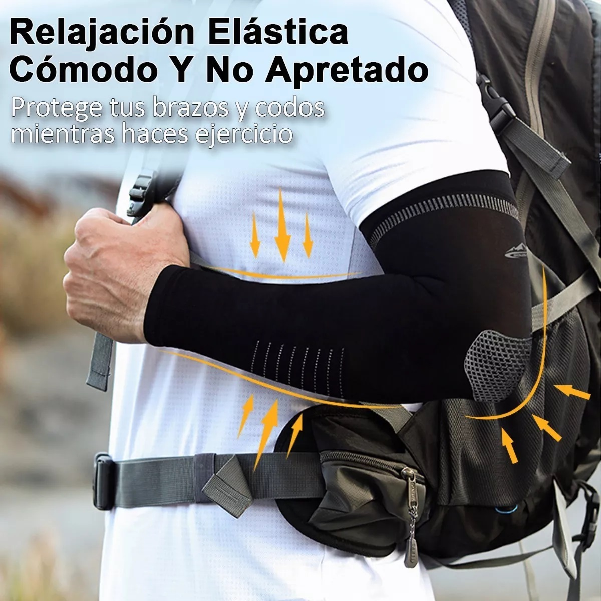 Set Mangas Para Brazos Deportivas Ciclismo Uv Protección 4 Pares Multicolor 