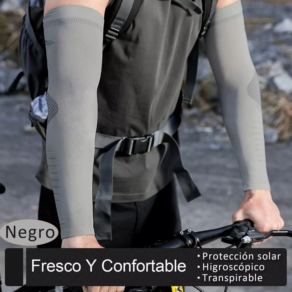 Set Mangas Para Brazos Deportivas Ciclismo Uv Protección 4 Pares Multicolor 