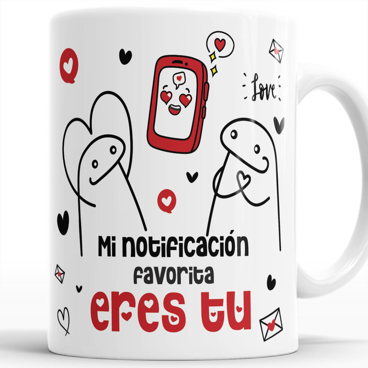 Taza ceramica  flork  Enamorados Diseño que Celebran el Amor set con 4 pzs