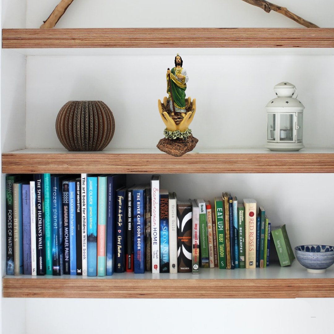 San Judas Tadeo Sobre Manos 28cm 