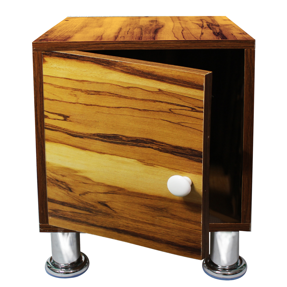 Buro Recamara Mueble Incluye Luz Led Moderno Envio Ensamblado Color Madera.