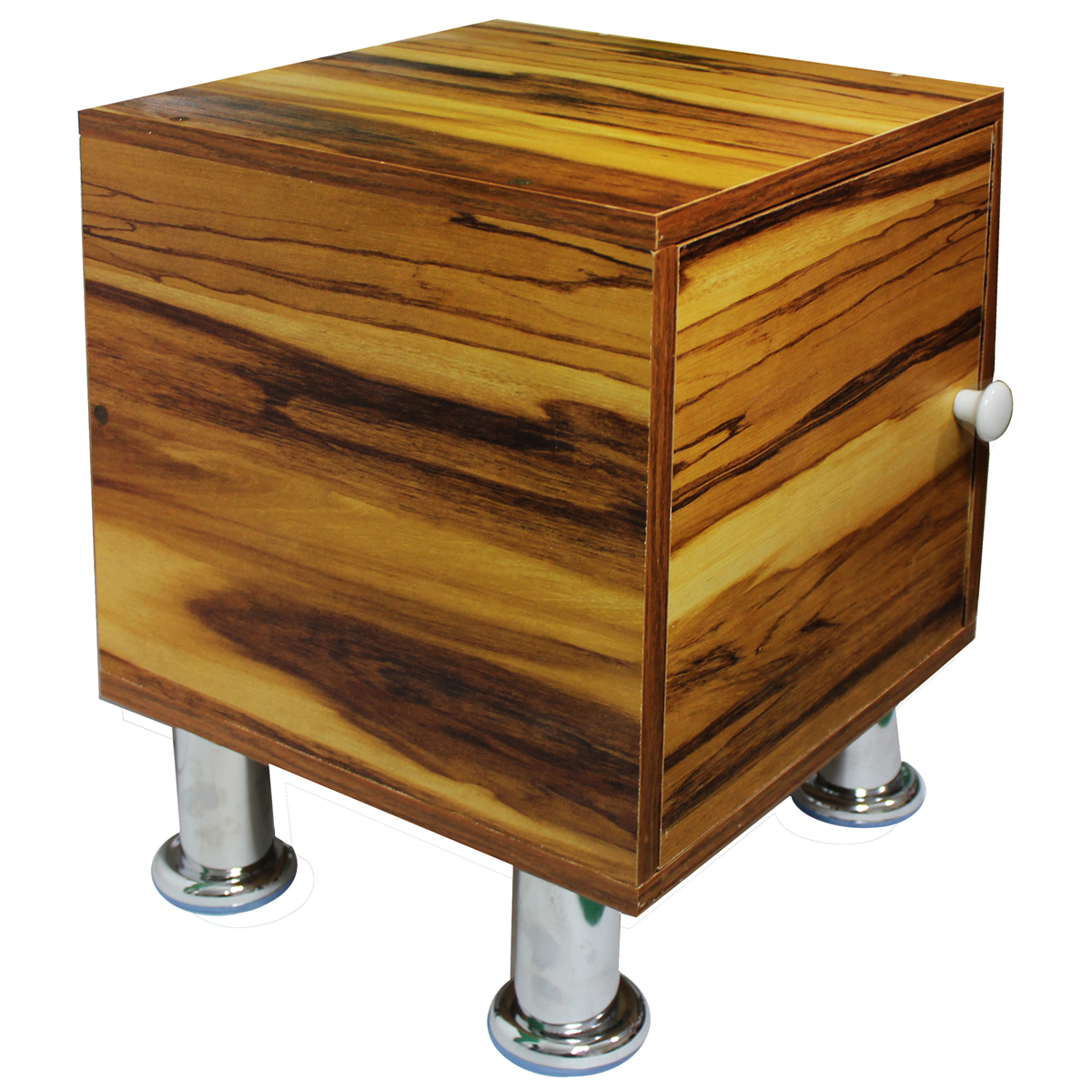 Buro Recamara Mueble Incluye Luz Led Moderno Envio Ensamblado Color Madera.