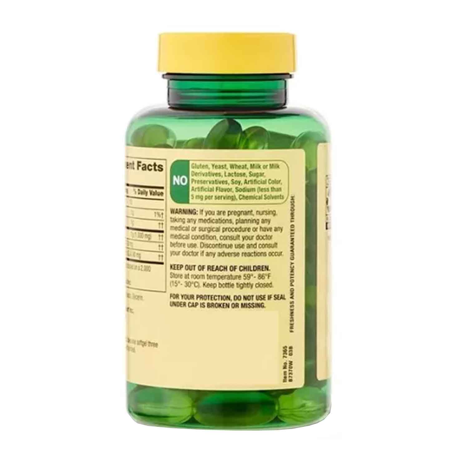Evening Primrose Oil 1000mg Spring Valley 75 softgels Aceite de Onagra 