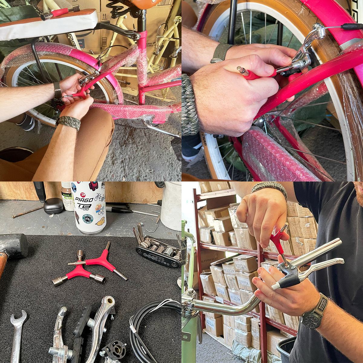 Llave Allen Bicicleta Tipo Y De Tres Vías 4mm 5mm 6mm.