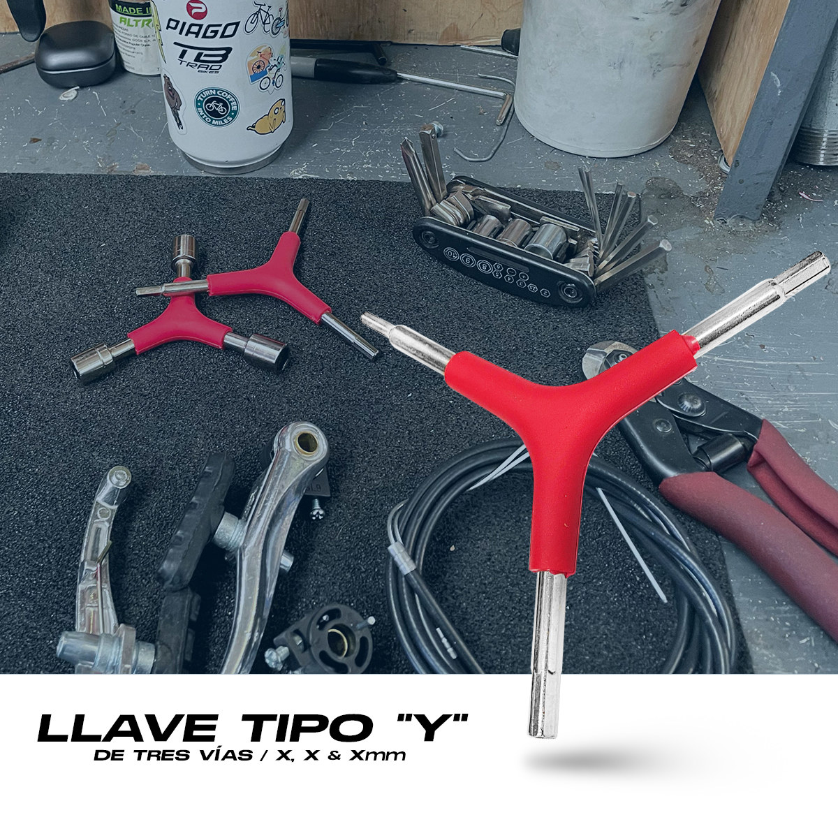 Llave Allen Bicicleta Tipo Y De Tres Vías 4mm 5mm 6mm.