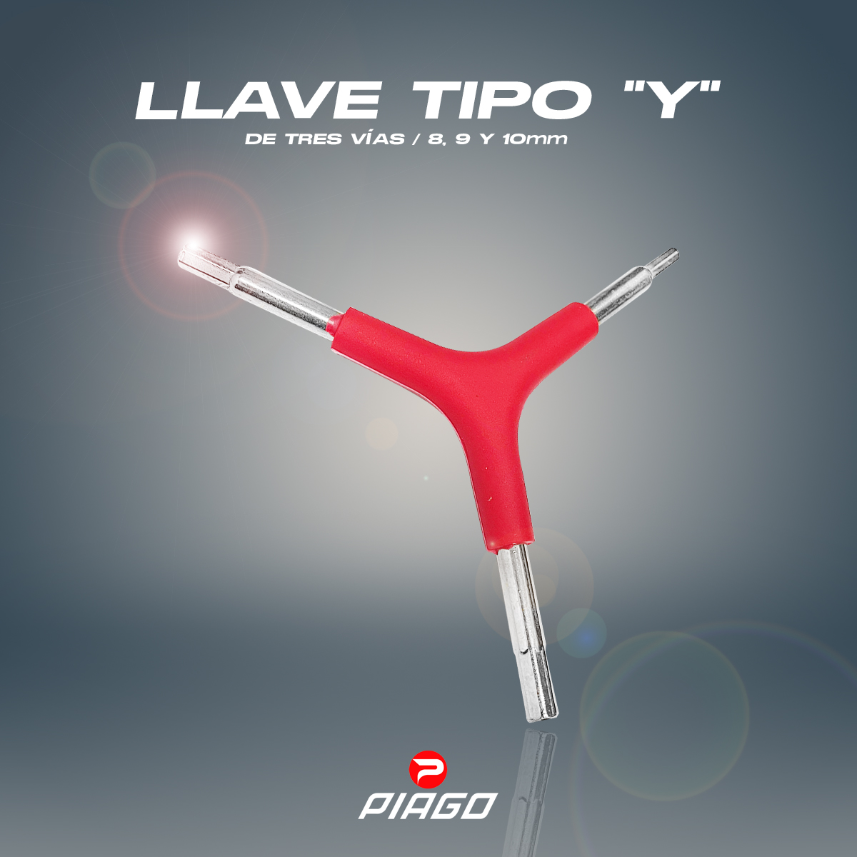 Llave Allen Bicicleta Tipo Y De Tres Vías 4mm 5mm 6mm.