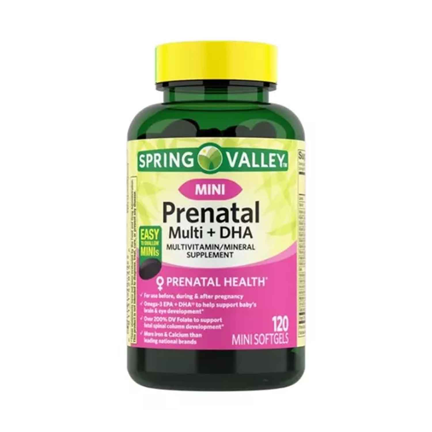 Prental Multivitaminico + DHA + Zinc Spring Valley 120 softgels