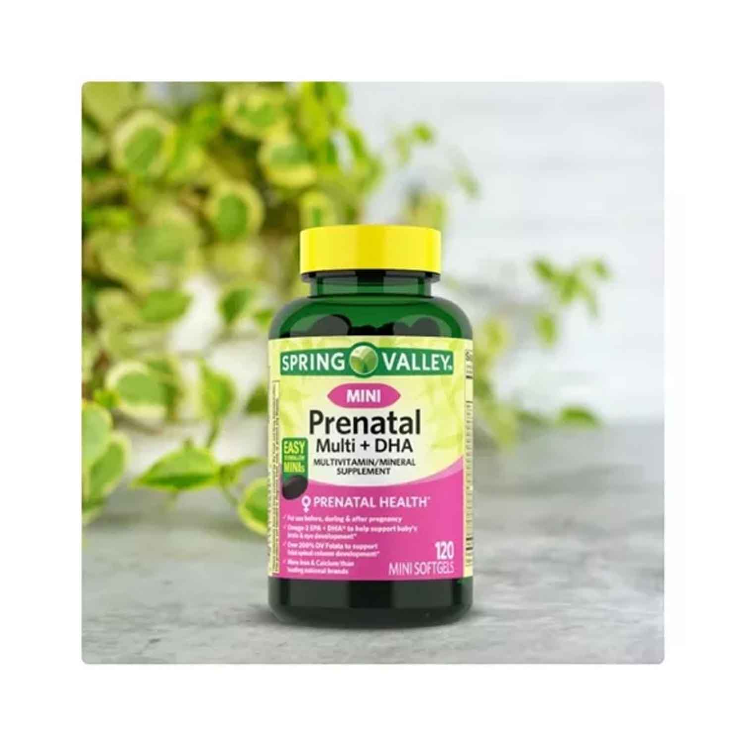 Prental Multivitaminico + DHA + Zinc Spring Valley 120 softgels