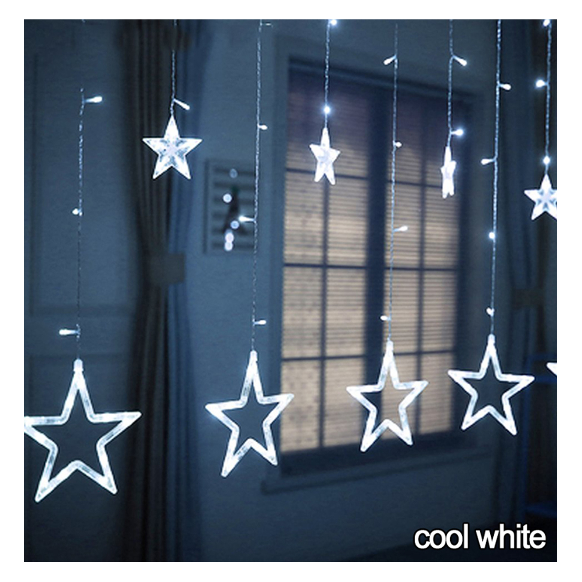 Serie de Luces Navideñas Cascada Estrellas.