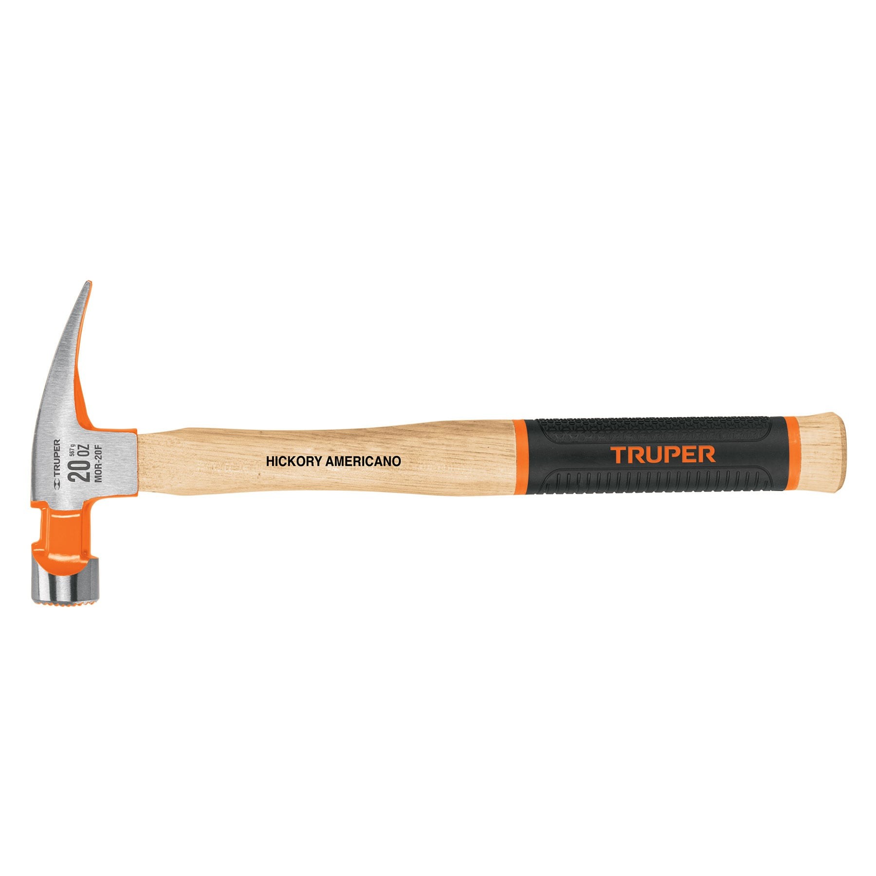 MARTILLO PULIDO 20 OZ UÑA RECTA, BOCA FRESADA, TRUPER GRIP 16663