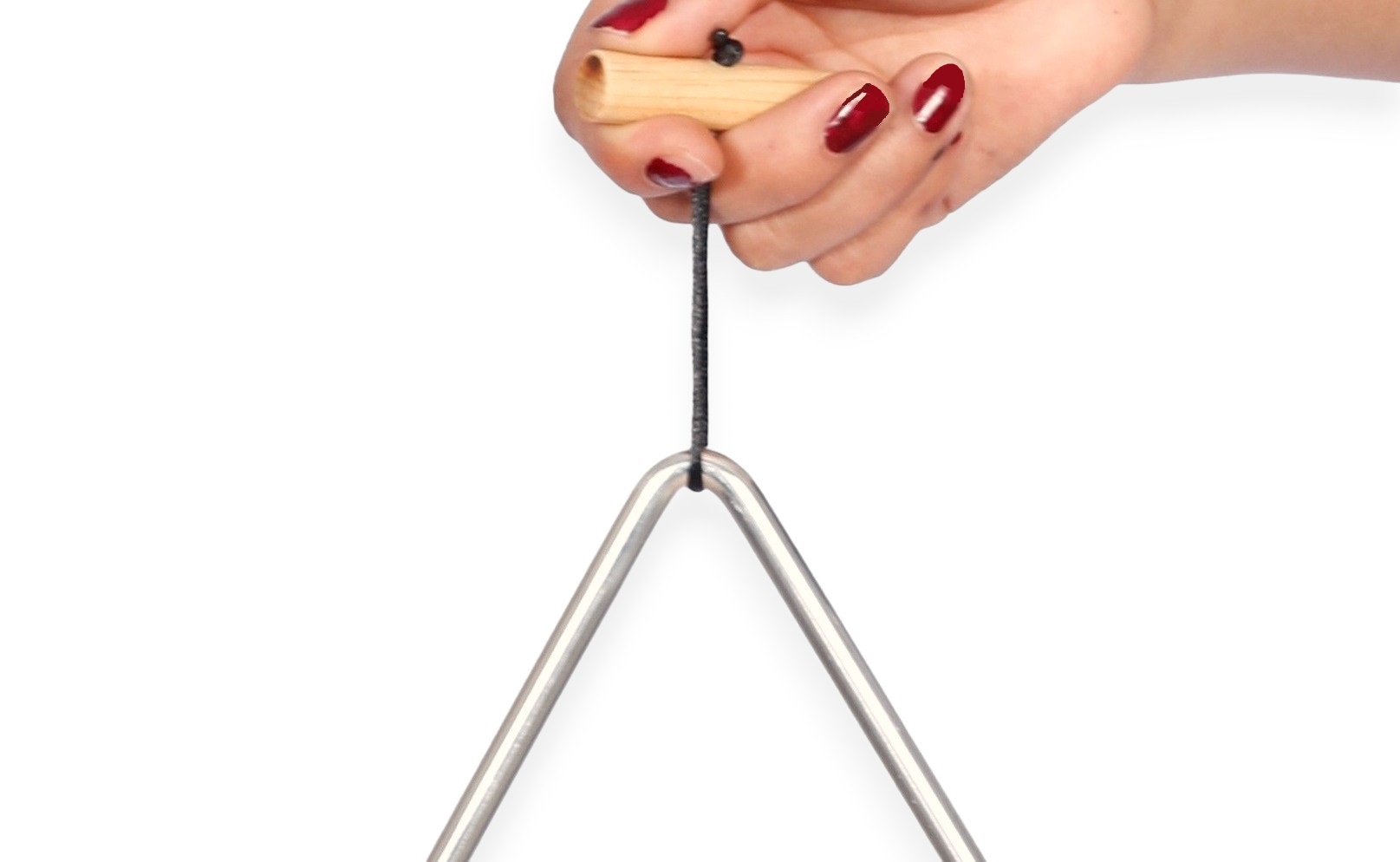 Triangulo Musical de Aluminio Brillante 25 cm