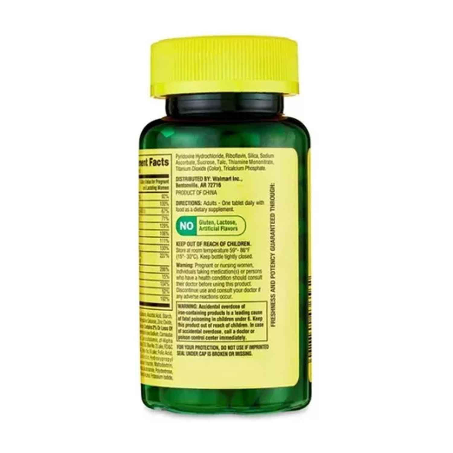 Prenatal Multivitaminico + Acido Folico Spring Valley 100 tabletas