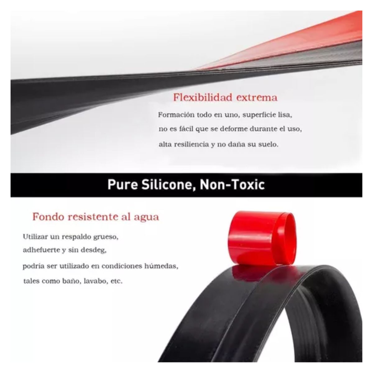 Sello Adhesivo A Prueba De Polvo Para Puertas Y Ventanas NEGRO