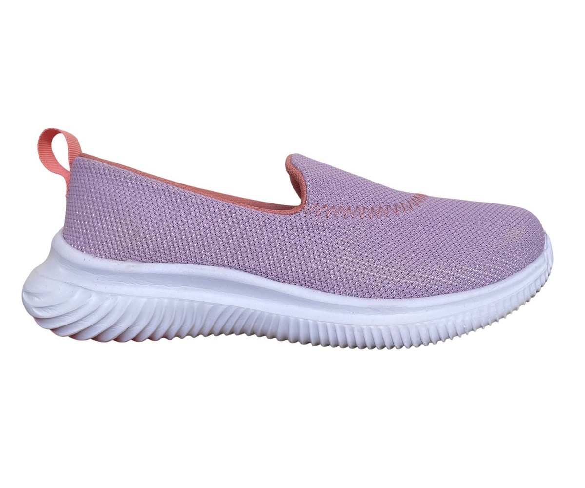 Tenis para mujer/dama casuales ergonómicos cómodos, calzado de descanso en color lila 