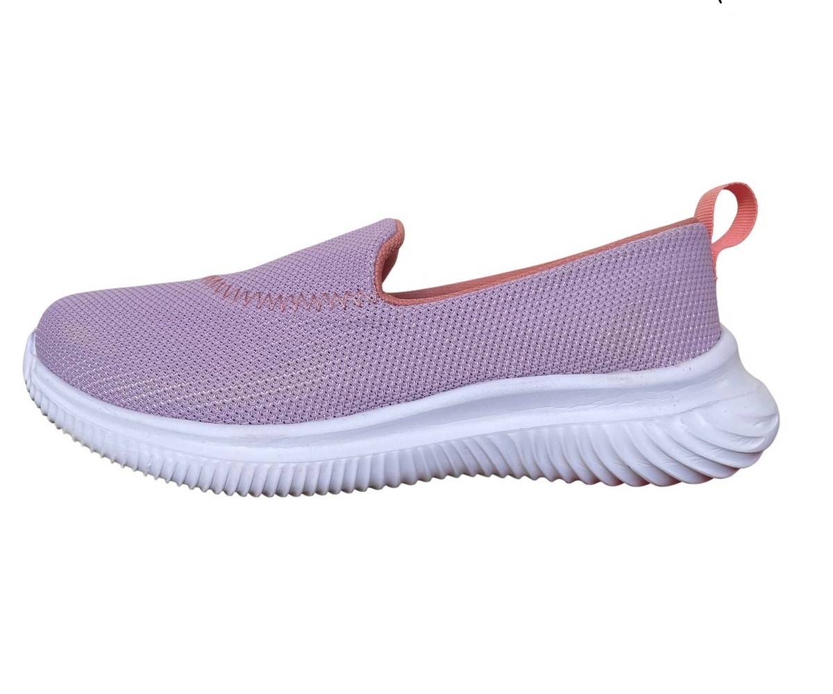 Tenis para mujer/dama casuales ergonómicos cómodos, calzado de descanso en color lila 