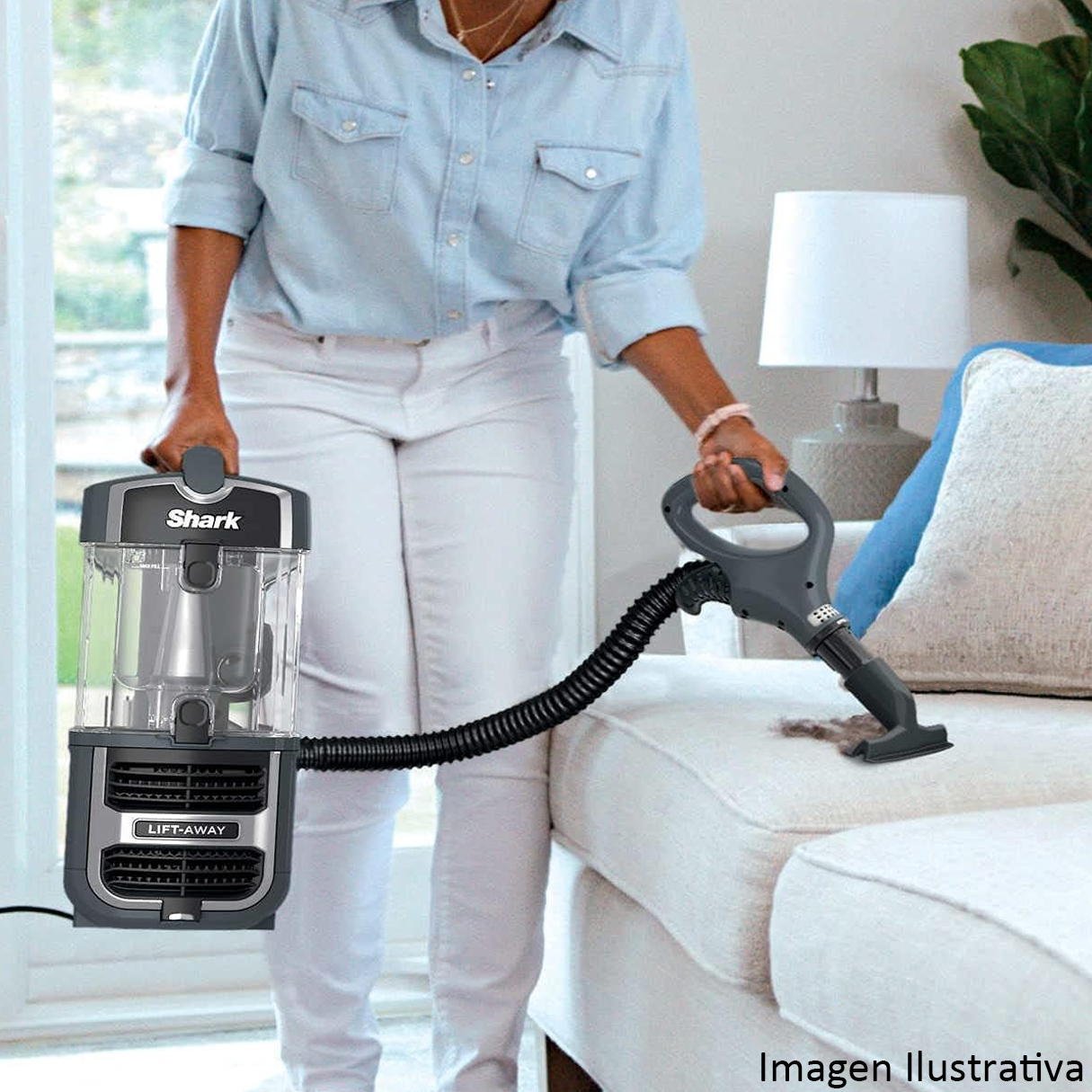 Aspiradora Vertical SHARK Navigator UV725 Lift-Away Plata 