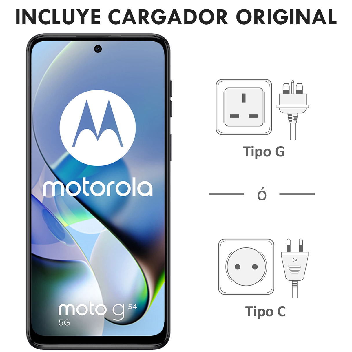 Celular MOTOROLA Moto G54 5G 8GB 256GB 6.5" FHD+ 120 Hz 50 MP Midnight Blue Internacional 