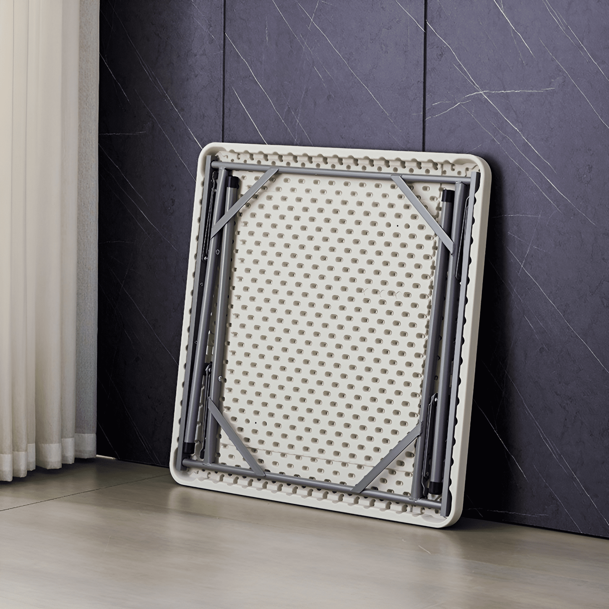 MESA DE PLASTICO CUADRADA PLEGABLE ECOMLAB HP-84F JARDIN