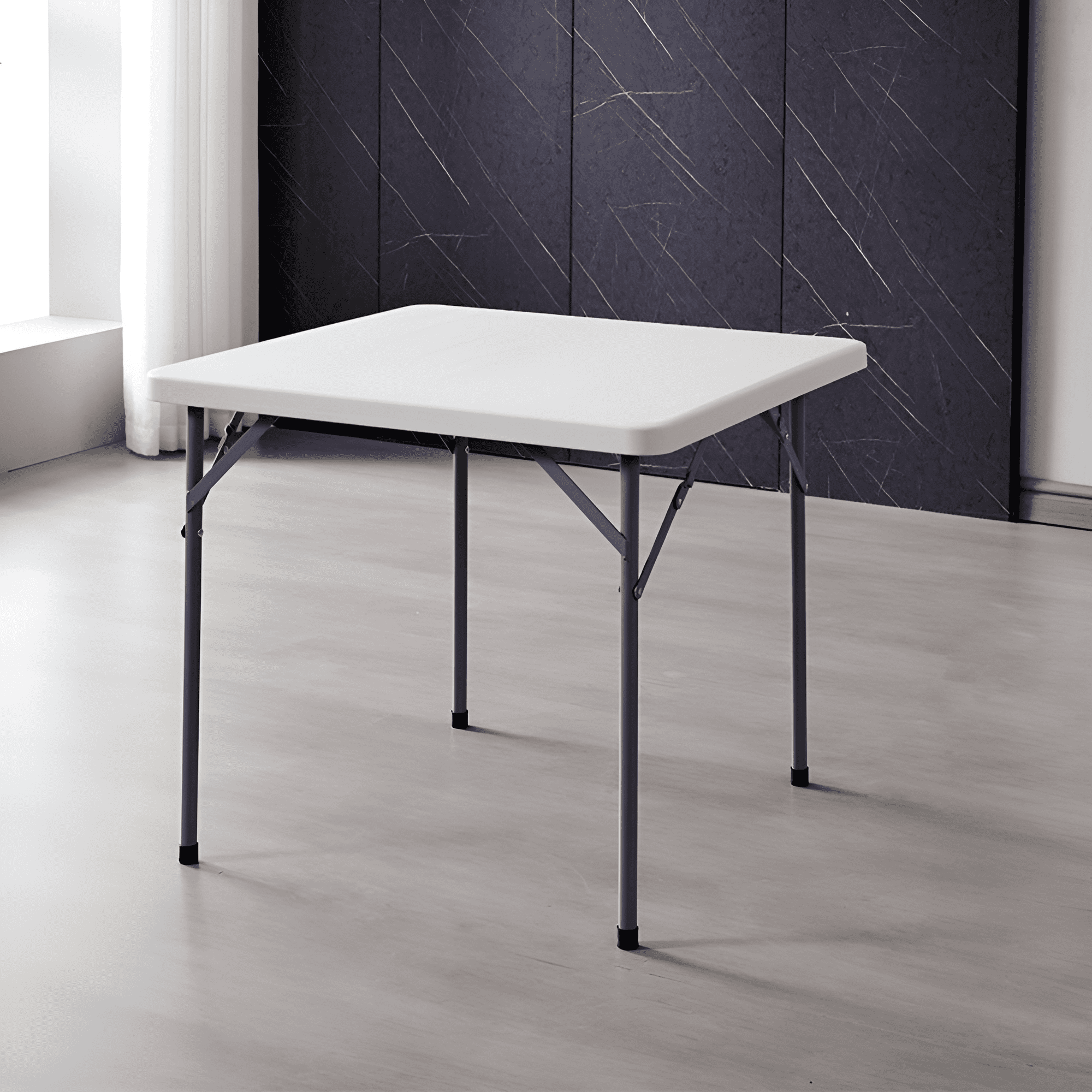 MESA DE PLASTICO CUADRADA PLEGABLE ECOMLAB HP-84F JARDIN