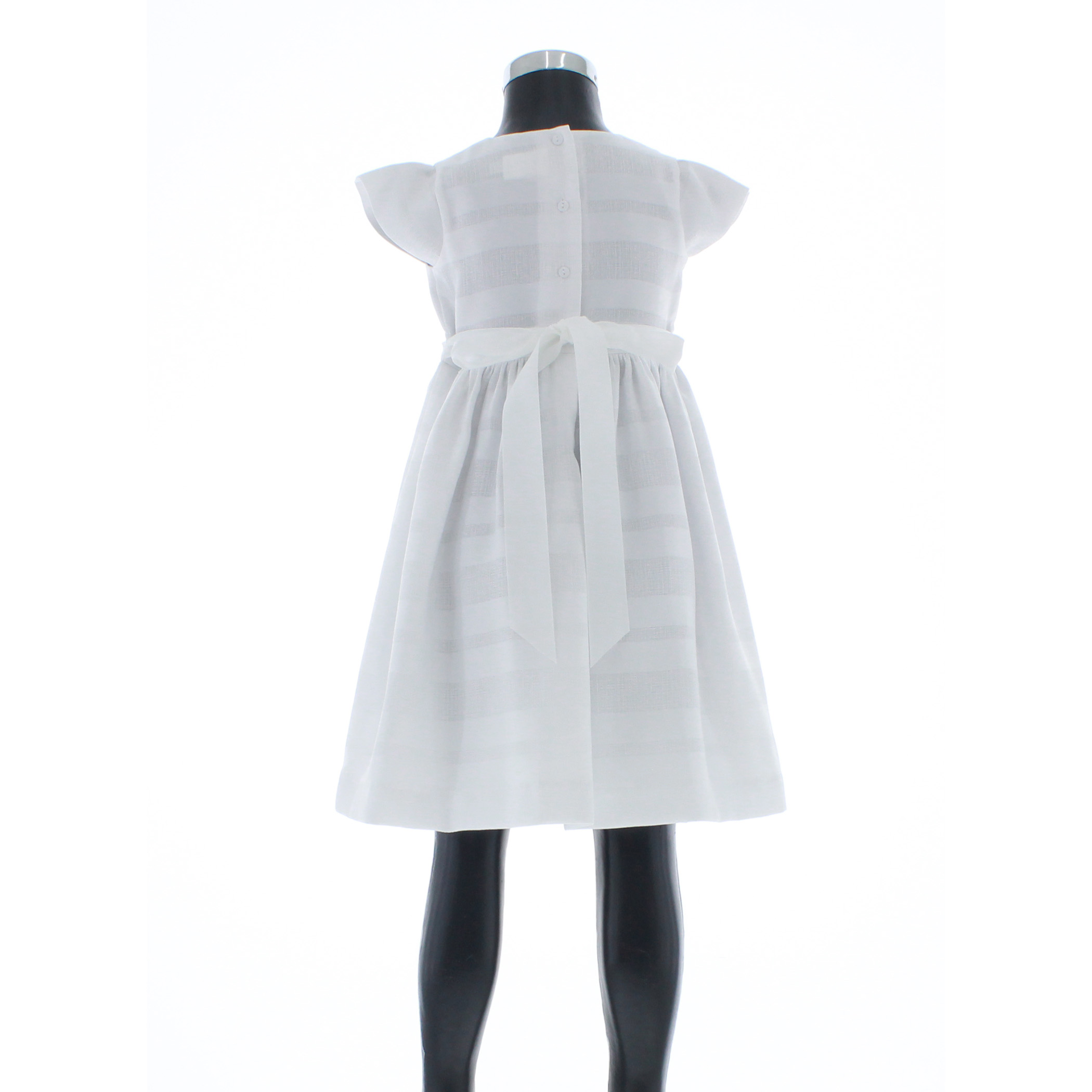 Vestido Niña Blanco 1 a 8 años Presentación Ceremonia Primera Comunion 3575.