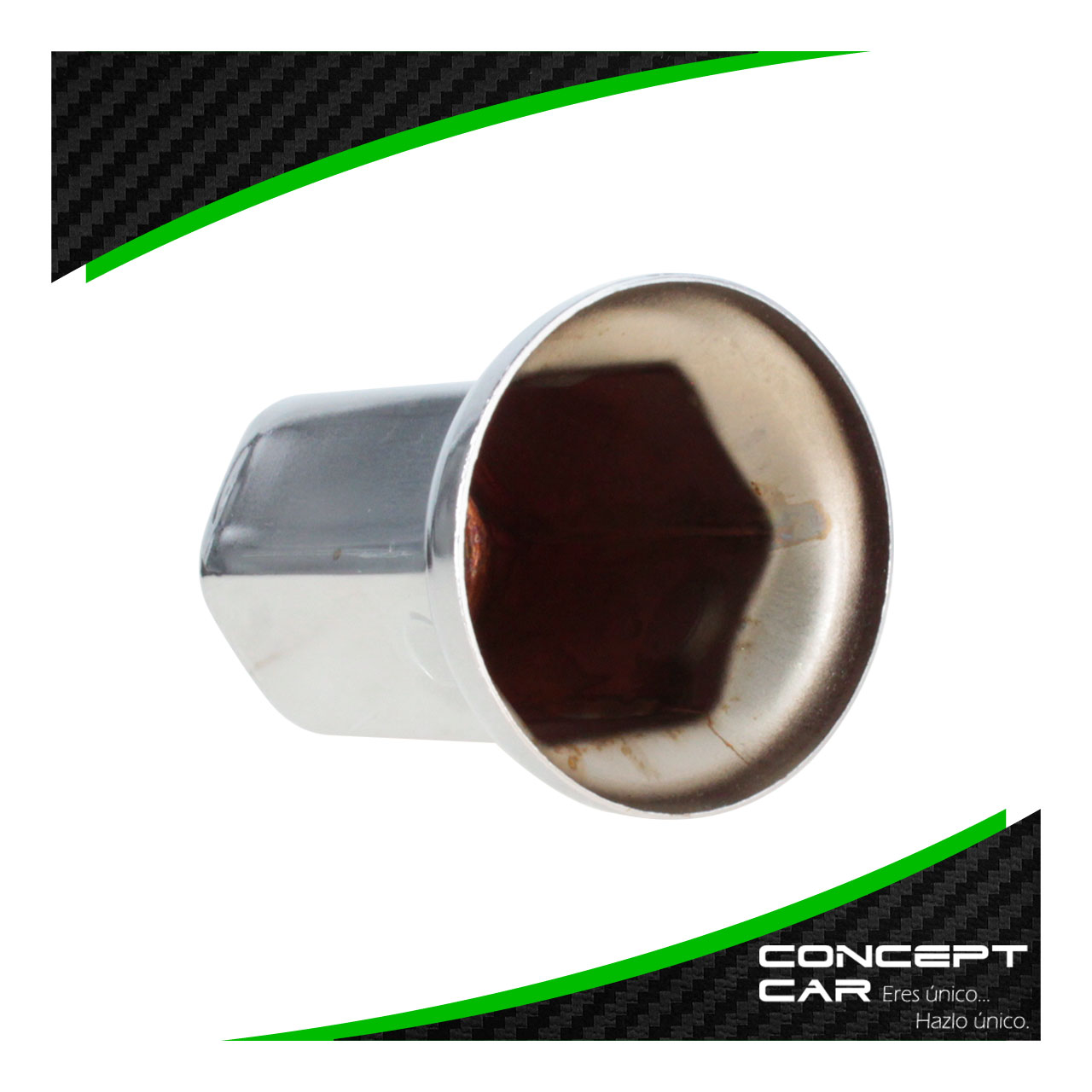 20 Capuchon Cubre Tuerca Camion Trailer Metalico Cromo 33mm